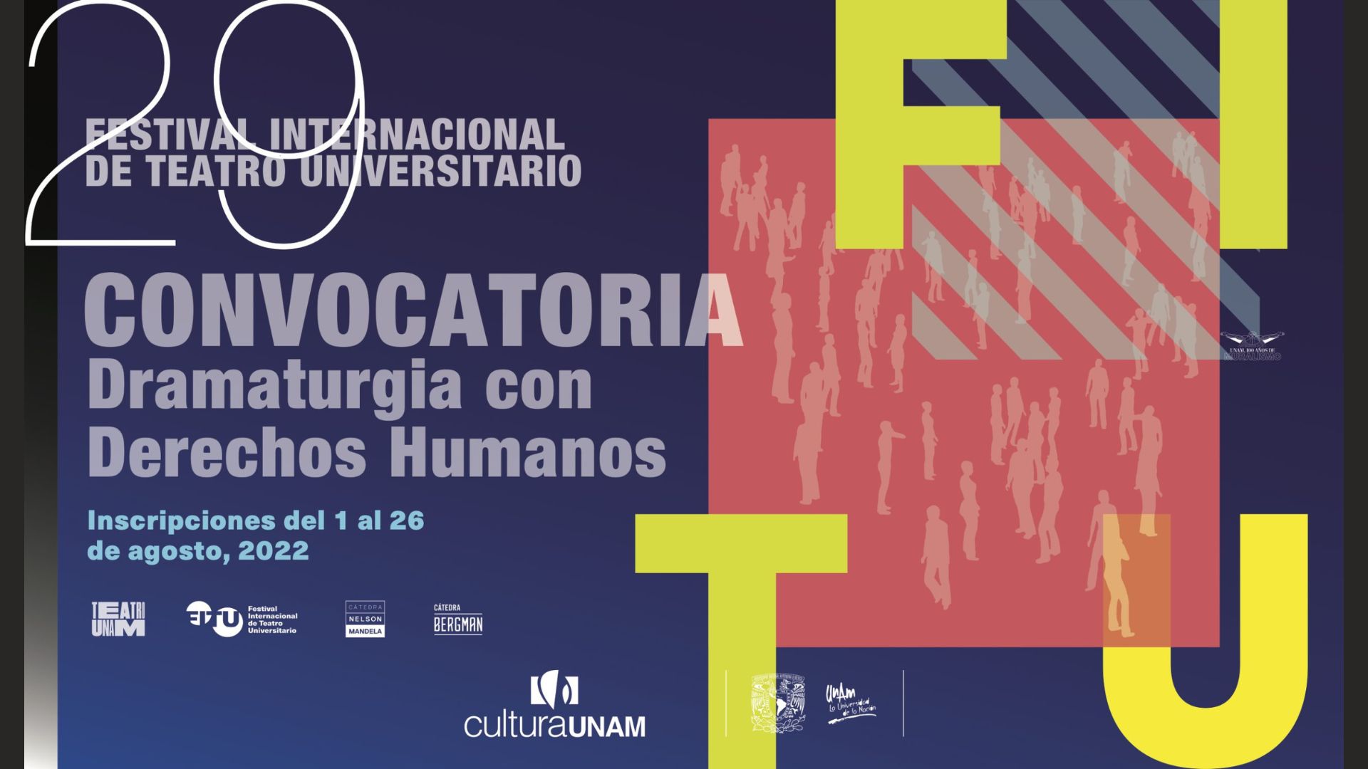 1er Concurso de Escritura Teatral “Dramaturgia con Derechos Humanos. Hacia la construcción poética de un mundo libre de violencias”